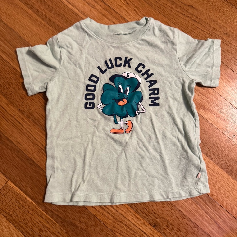 GAP Kids Good Luck Charm Tee - Light Green